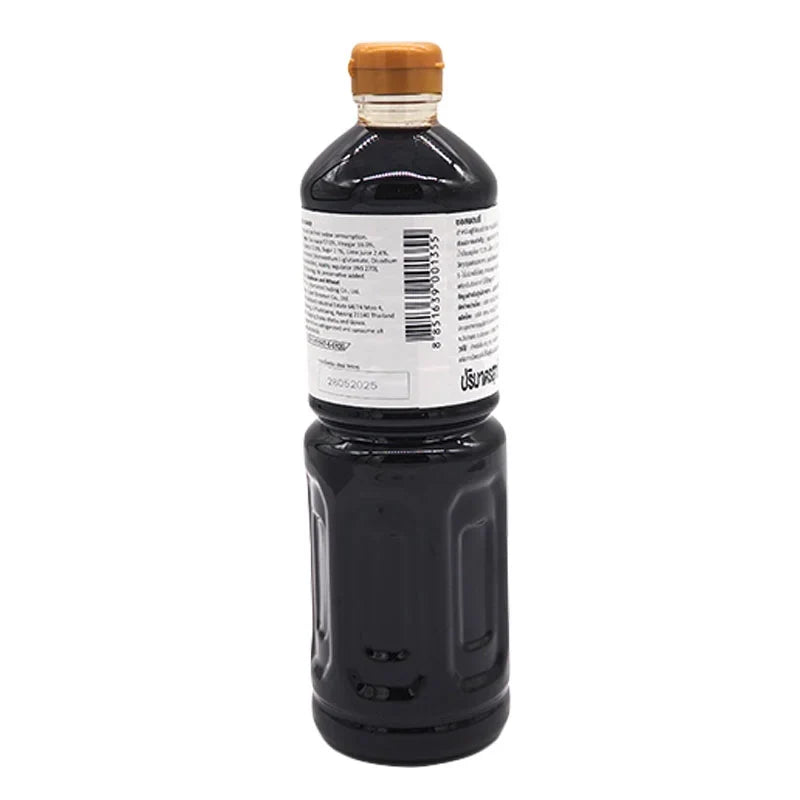 Yamamori Ponzu Shoyu 1L bottle, Japanese citrus soy sauce for cooking and dipping, in a clear plastic bottle with label.
