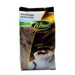Raitip Brown Sugar in a grocery package, showing the textured, rich brown crystals typical of this sweetening product.
