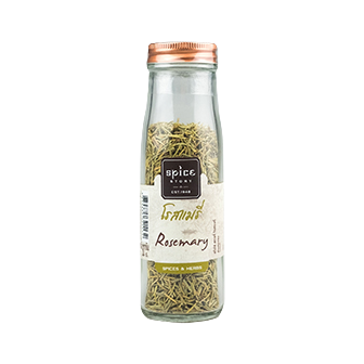 Fresh dried rosemary from Spice Story, a grocery herb with green needle-like leaves for cooking and seasoning.