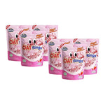 Nezline Oat Rings in Snacks Straw 3-pack, 60g, showing crispy oat cereal rings in a colorful snack package.