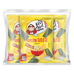 TAOKAENOI Seaweed Crispy Popcorn Cheese snack packs, 20g each, with crispy seaweed and cheese flavor in a multi-pack.