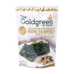 Golden Green Nori seaweed mini rice cookies, a 40g snack with crispy rice and savory seaweed flavor, from The Goldgreen.