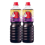 Takumi Aji Shoyu Soy Sauce 1L bottles, traditional Japanese dry grocery product, with dark soy sauce in clear bottles.