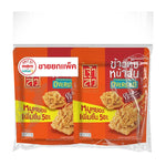 Chao SUA Rice Cracker with Pork Floss Overload, 60g, snack pack showing crispy rice cracker topped with pork floss.