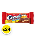 Cream-o Plus Caramel snack pack with 24 individual 13g candies, featuring creamy caramel flavor from CREAM-O.