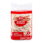 Aro Rice Vermicelli 2.7kg pack of dry rice noodles in a clear plastic bag, ready for cooking or use in Asian dishes.
