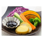 Maruya Hatcho Miso Dare Sauce made with non-GMO soybeans, shown in a bottle as part of dry grocery products.