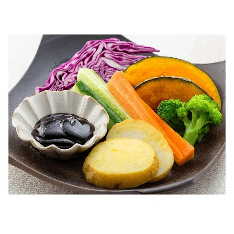 Maruya Hatcho Miso Dare Sauce made with non-GMO soybeans, shown in a bottle as part of dry grocery products.