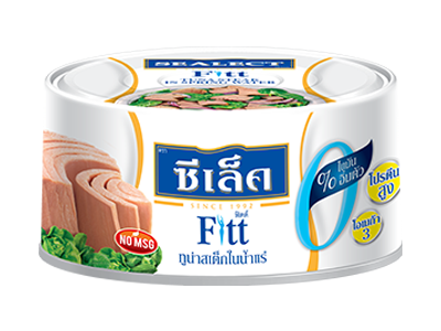 Canned Sealect Fitt Tuna Steak in spring water, packed in a can, ready for cooking or eating as part of a healthy meal.