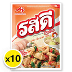 Rosdee Chicken Seasoning Powder in a 155g container, shown in a pack of 10, ideal for flavorful dry grocery cooking.