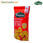 Fragata seasoned hot chili pitted olives in a 70g package, dry grocery product with visible olives and chili seasoning.