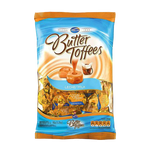 Arcor Butter Toffees Milk confectionery snacks featuring creamy milk toffees in colorful packaging.