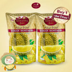 Sriwanna Gold Freeze Dried Durian Monthong, 210g, dry grocery product with golden dried durian slices from SRIWANNA.