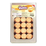 Violet Salted Cracker 4kg, dry grocery snack with salted flavor, shown in a clear image of crisp, golden crackers.