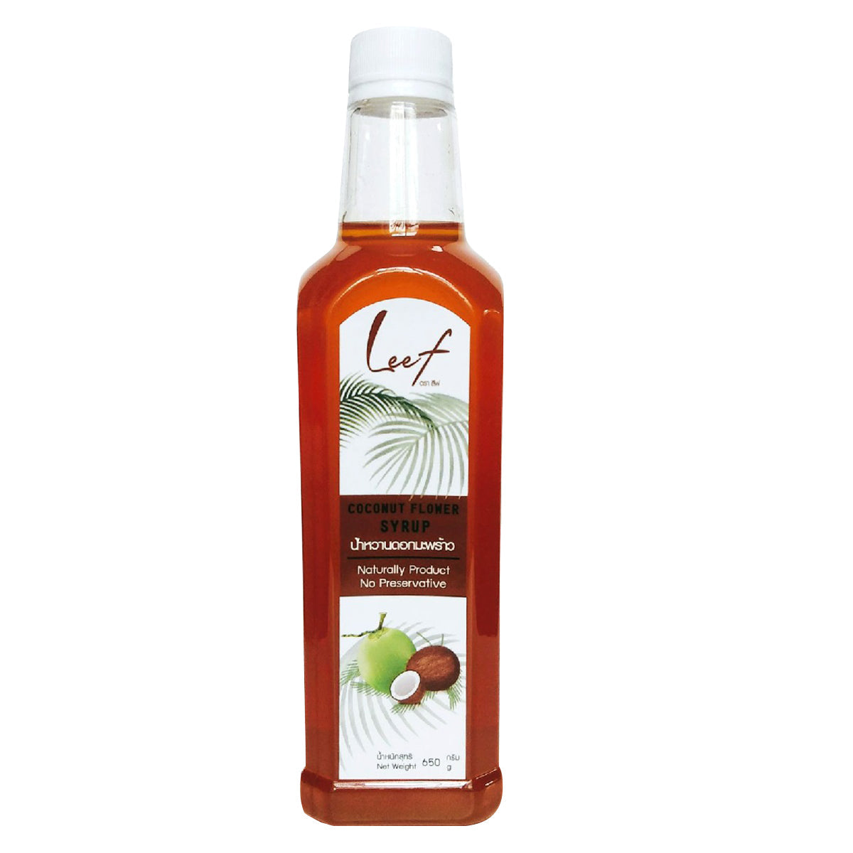 Leef Coconut Sugar in a grocery package, showing the natural brown granulated sugar used as a sweetener.