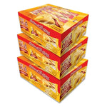 GRINNY Cheddar cheese-coated snack filled with cream, 15g x3, in a dry grocery snack and confectionery product image.