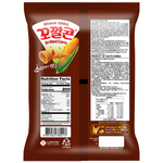 Lotte grilled corn snack in a colorful packet, showcasing crunchy, sweet corn confectionery from the Lotte brand.