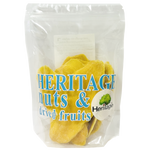 Dried mango slices from Heritage, a tasty confectionery snack with bright orange fruit pieces and a chewy texture.