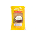 Gingtong Specially Selected Light Yellow Rice Kingthong 1kg, dry grocery product with a bag of premium light yellow rice.