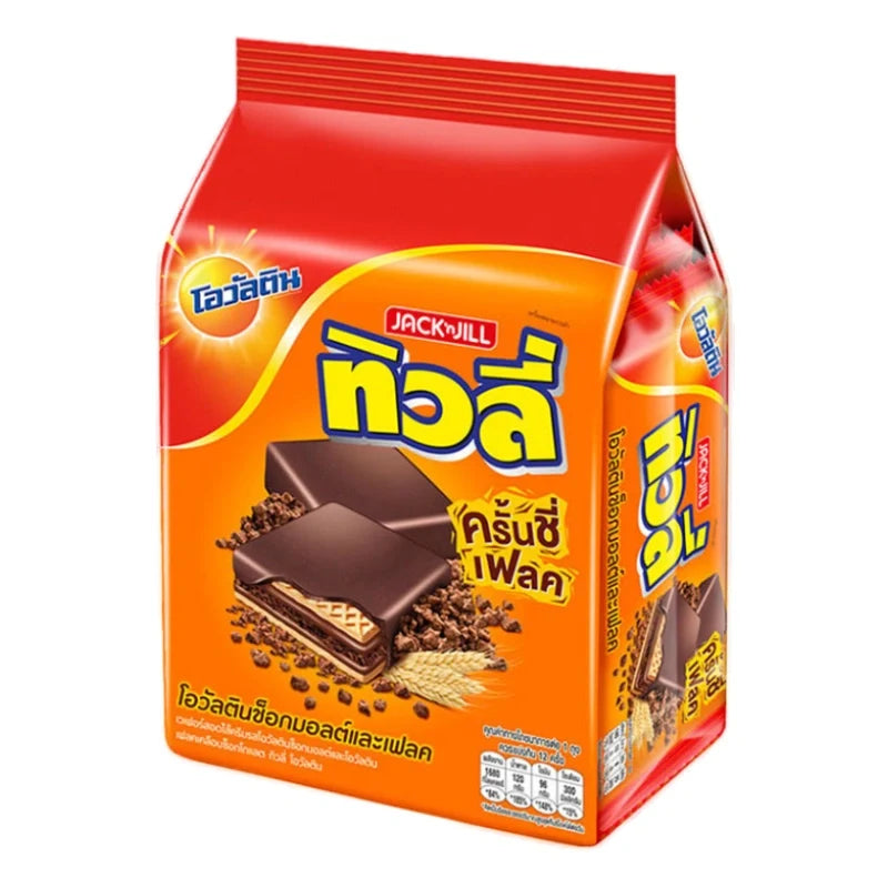 Tivoli Crunchy Flake Wafer with Ovaltine chocolate malt, a snack confectionery in dry grocery, featuring layered wafer and chocolate malt.