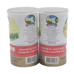 Cans of GOODY Asparagus in brine, 800g each, stacked in a row, suitable for dry grocery use.