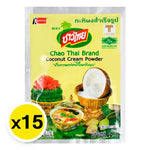 Chao Thai Coconut Cream Powder 60g in a resealable bag, dry grocery product with a beige powder texture and tropical packaging.