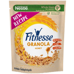 Nestle Fitnesse Granola Oats & Honey in a cereal box, showing the colorful packaging with oats and honey flavor imagery.