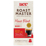 Ucc Roast Master House Blend coffee capsule, single-serve drink capsule for coffee machines, branded by Ucc, with a green and brown design.