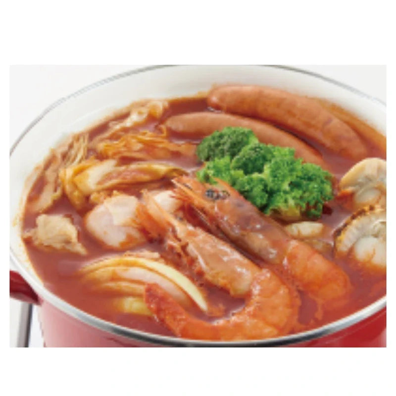 Somi Ebi Base made with Ama sweet shrimp heads, dried seafood ingredient for Japanese cooking, in a clear container.