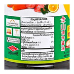 Golden Mountain seasoning sauce with green cap in 500ml bottles, shown in six-pack packaging for dry grocery use.