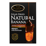 Jiraporn solar-dried natural banana slices dipped in chocolate, bakery snack with natural banana flavor and chocolate coating