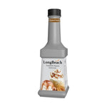 LongBeach caramel sauce bottle from dry grocery, showcasing rich caramel color and branding on the label.