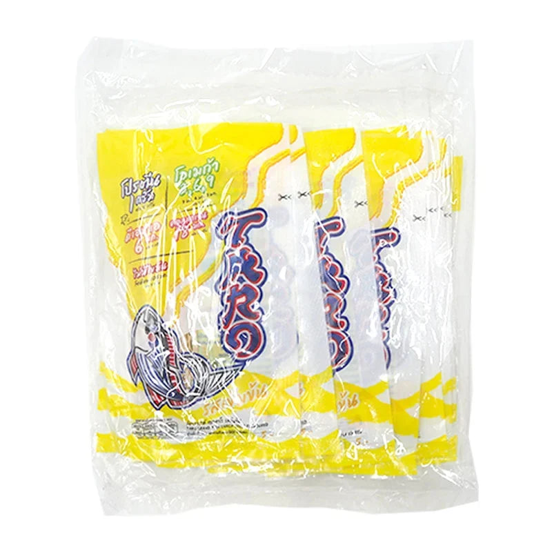 Taro Fish Snack 5g pack from TARO, crispy dried seafood snack in individual packets, ideal for quick, savory treats.