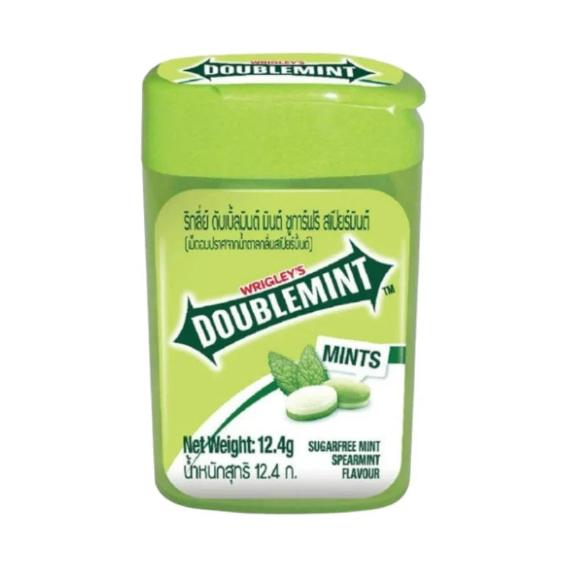 Doublemint Spearmint flavored candy in a 12.4g package, part of dry grocery snacks and confectionery.