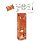 YES Thai Tea flavored candy in a 36g snack pack, showcasing colorful Thai tea confectionery pieces.