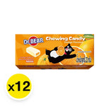 DR.BEAR Soft Candy Fruity Orange, 22g x 12 packs, colorful orange-flavored confectionery snacks in a clear bag