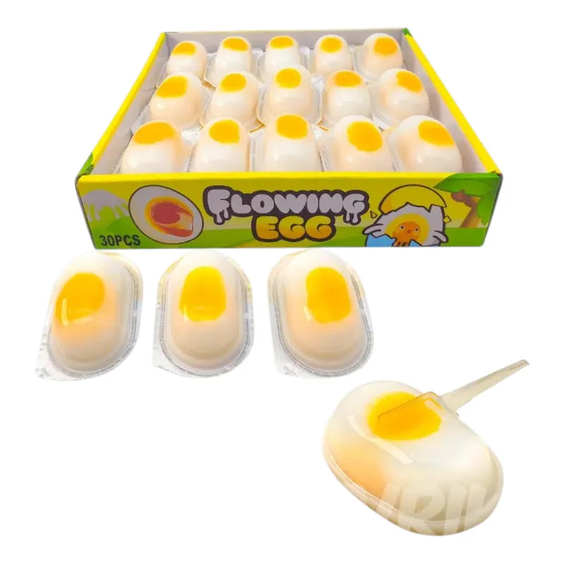 Neko-Kukki Flowing Egg snack confectionery from Neko-Kukki, featuring a close-up of the colorful, flowing egg-shaped treat.