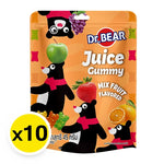 Assorted Dr.Bear Mixed Fruit Gummies in a 45g package, colorful chewy candies from DR.BEAR for snack or confectionery.