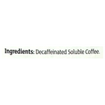 Sainsbury's Gold Roast Decaffeinated Instant Coffee in a jar, showcasing the coffee granules and packaging.