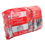BANDARAN seasoned seaweed kimchi flavor snack in a 4g packet, dry grocery product with seaweed and kimchi seasoning.