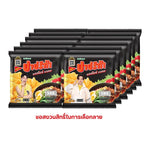 Spicy Paprika Potato Ramen snack in 12g packs, featuring vibrant red paprika seasoning on crispy potato extrudes.