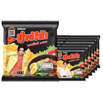 Spicy Paprika Potato Extrude Snack by PAPRIKA, 12g x12 packs, crunchy snack with paprika seasoning and spicy flavor.