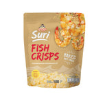 Chaolay Fish Crisps 100g pack, crispy seafood snack from the CHAOLAY brand, displayed in a clear package.