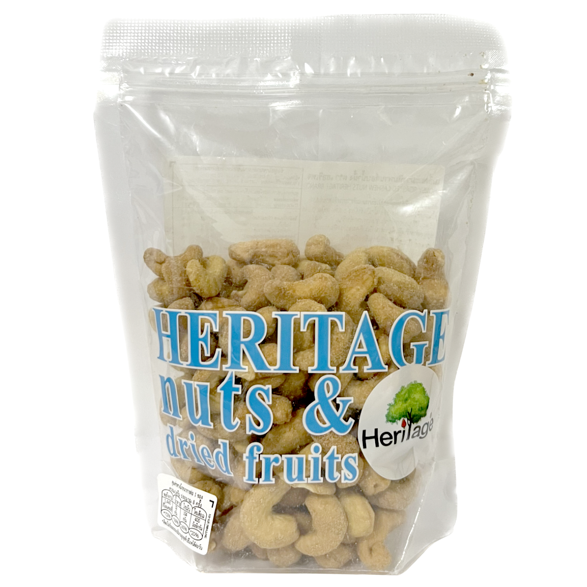 Heritage Honey Roasted Cashews, sweet and crunchy confectionery snacks, shown in a close-up image highlighting their golden honey glaze.