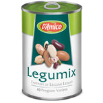 D'Amico Legumix mixed beans in a clear bowl, showcasing a variety of colorful beans suitable for cooking and salads.