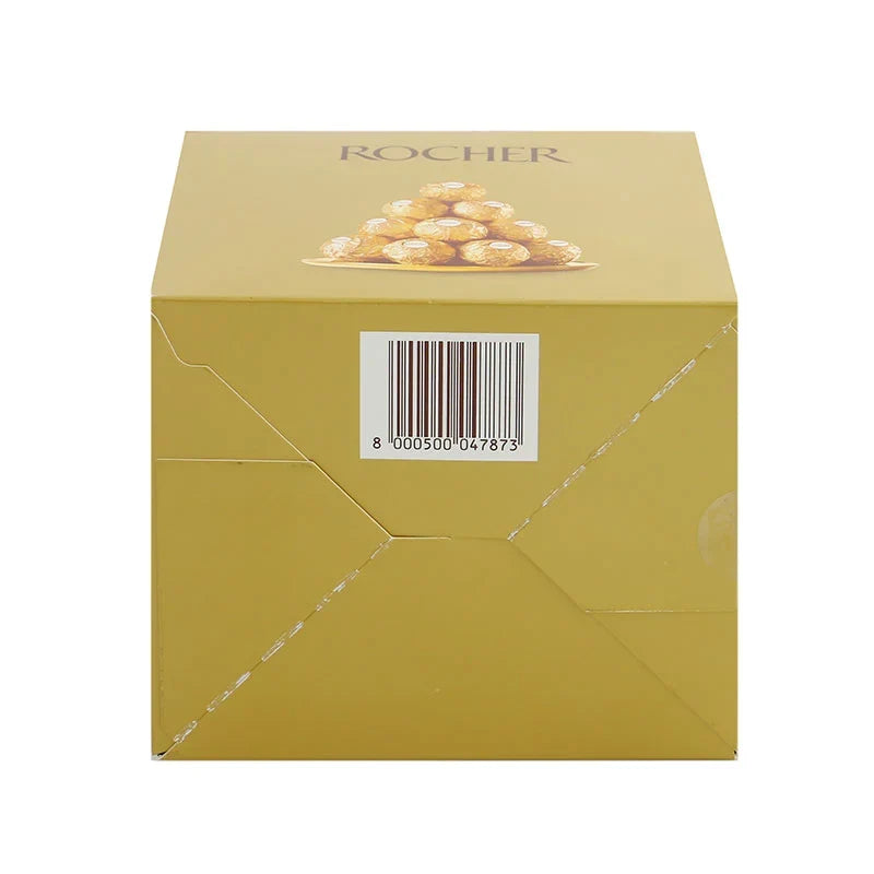 Ferrero Rocher Chocolate T3 600g box, assorted hazelnut chocolates from Ferrero Rocher, displayed in a clear view.