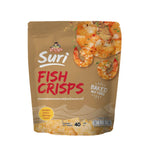 Chaolay Fish Crisps snack pack, 40g x12, featuring crispy fish-shaped confectionery in colorful packaging.