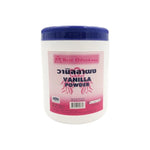 Best Odour Vanilla Powder 1000g in a clear container, showcasing the fine white powder used as a flavoring and odor neutralizer.