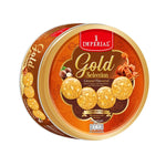 Imperial Cookies caramel macadamia and white chocolate snack in 360g package, dry grocery confectionery product.