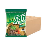 RUSKI Beef Soup Flavored Noodles packets, dry grocery product with savory beef soup seasoning in a colorful packaging.
